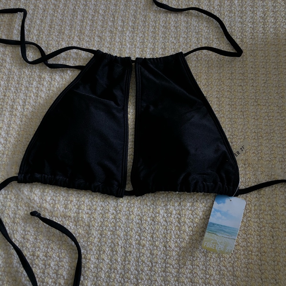 Black bathing suit top